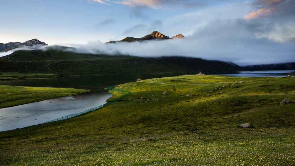 唯美的青海山脉风景图片赏析