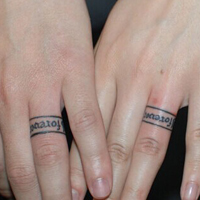 最新版情侣手指纹身头像图片