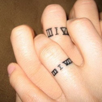 最新版情侣手指纹身头像图片