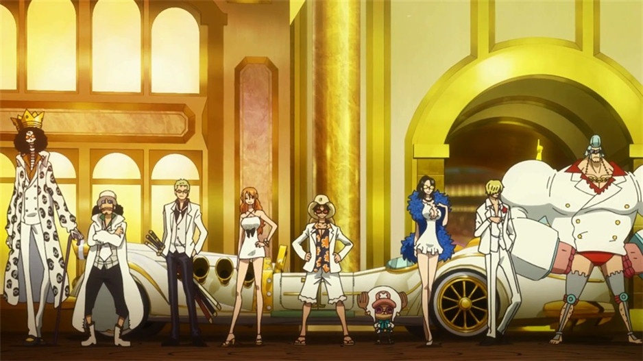 日本动画电影《航海王之黄金城》海报