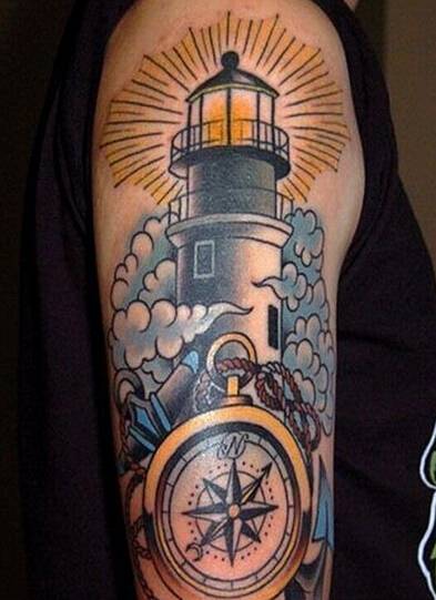 航海梦系列手臂纹身图案