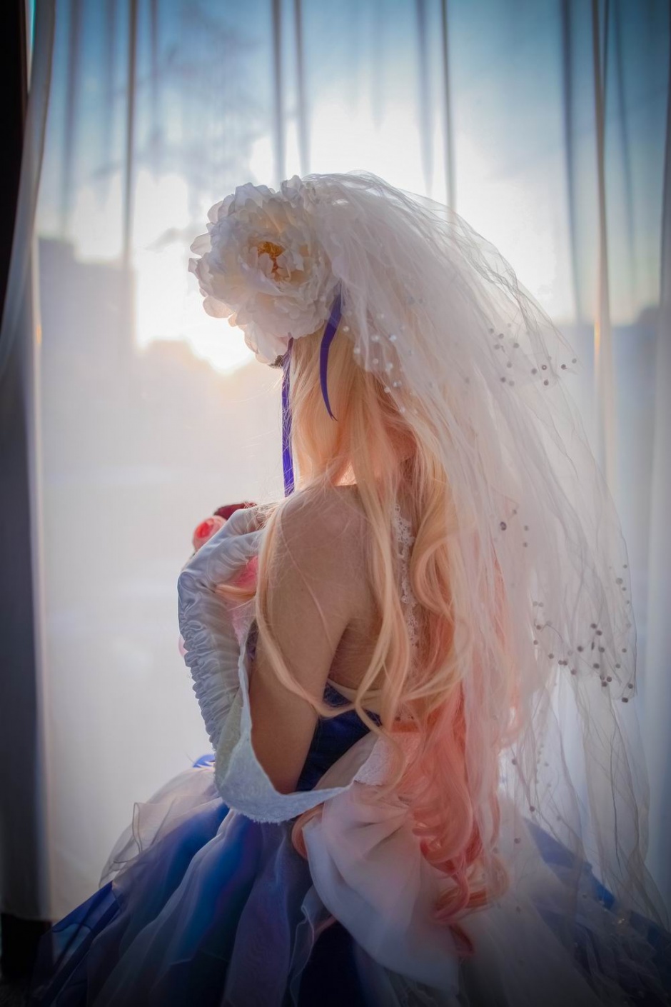 粉色萌妹cosplay写真摄影