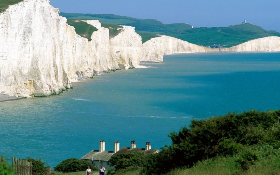 古典英国城市特色建筑风景图