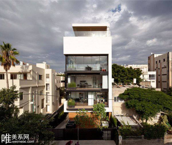 以色列建筑师简约住宅建筑设计图