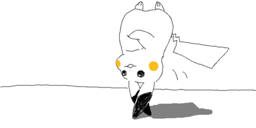 搞怪的二次元素描手绘图片