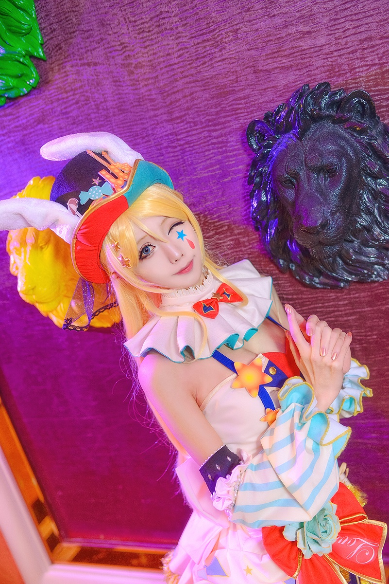 粉色萌妹cosplay写真摄影