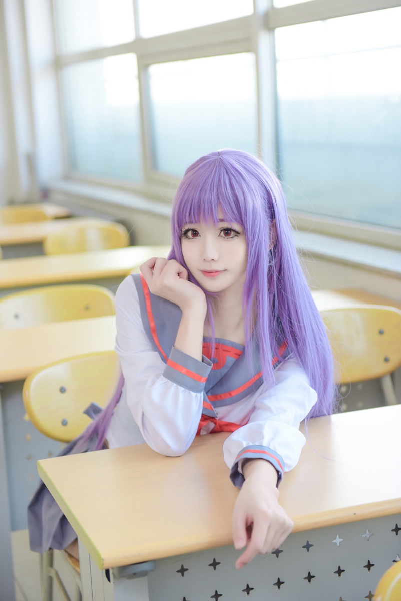 粉色萌妹cosplay写真摄影