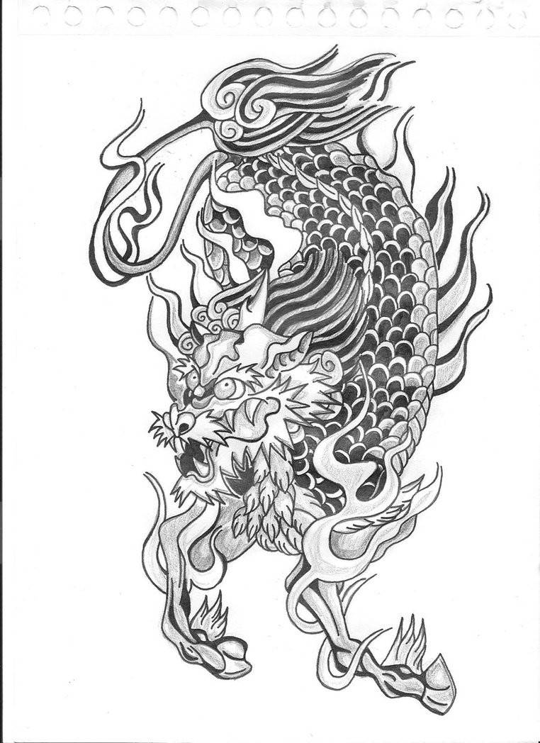 上古神兽艺术纹身图案集锦