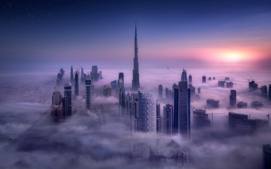 迪拜城市风光高清图片
