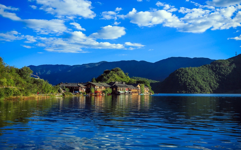 精选四川泸沽湖风景壁纸图片