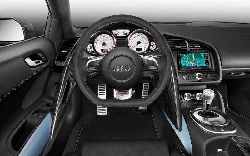 奥迪R8敞篷跑车高清图片