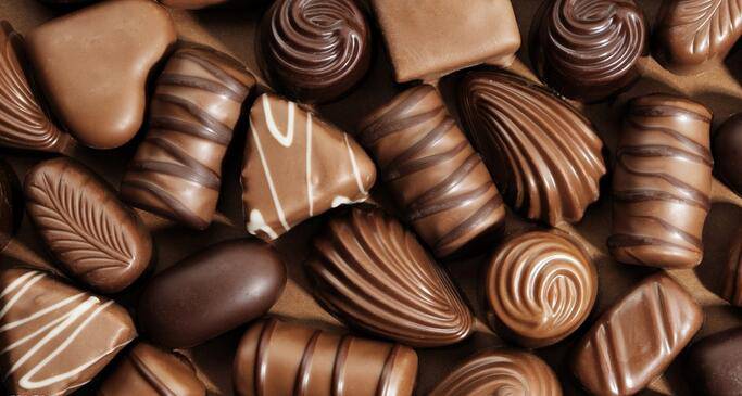 精美的巧克力甜食图片