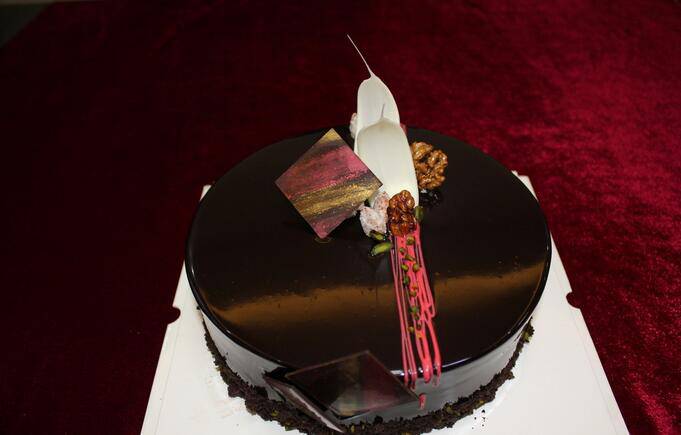自制黑巧克力蛋糕图片