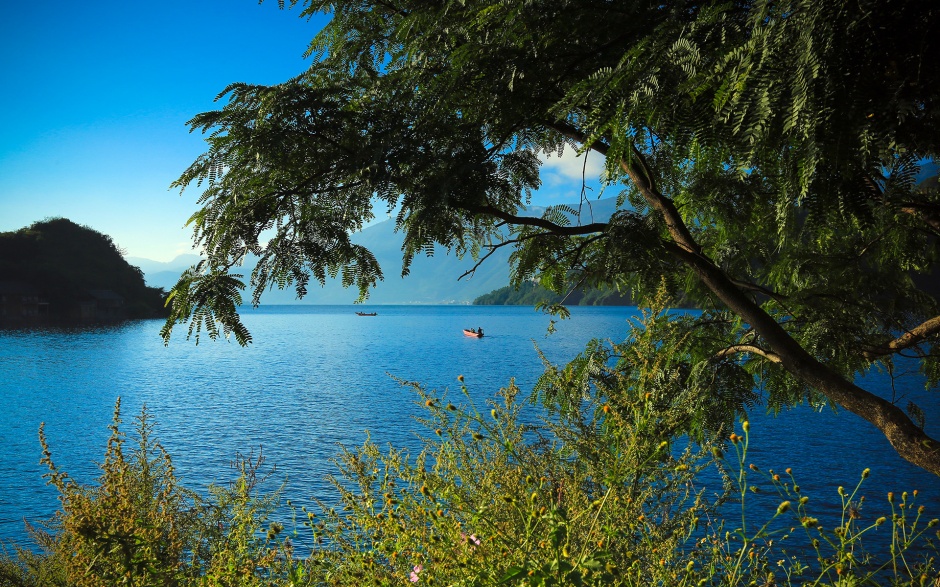 精选四川泸沽湖风景壁纸图片