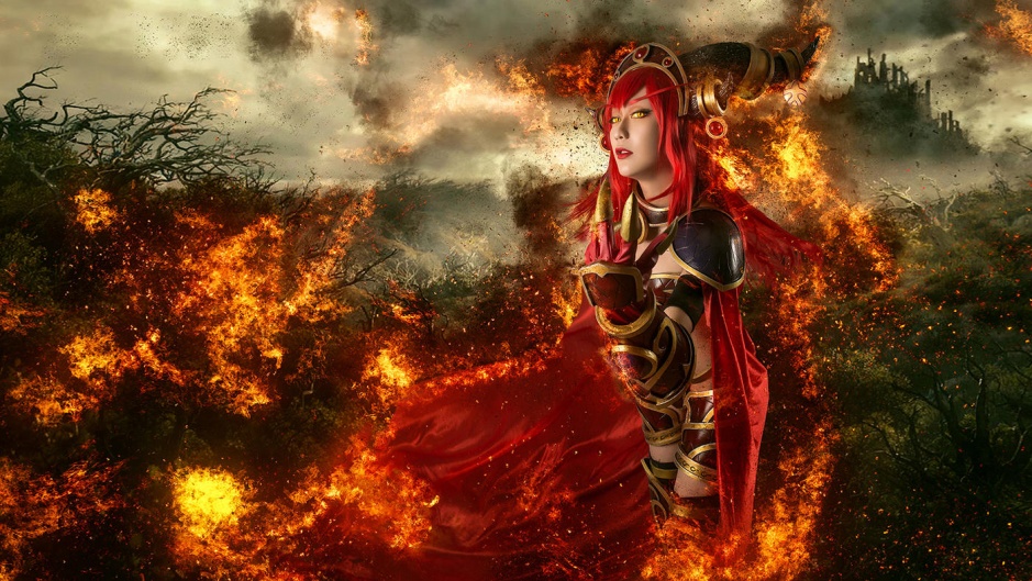 魔兽世界红龙女王cosplay图片