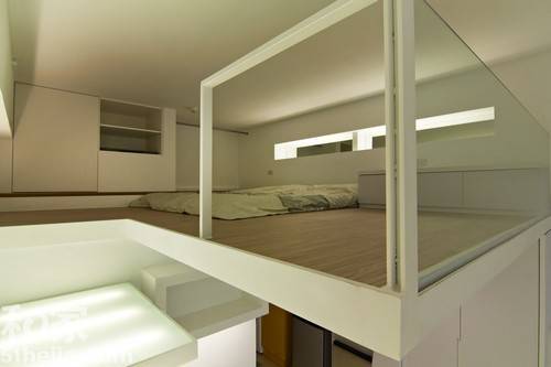 现代简约公寓复式装修效果图