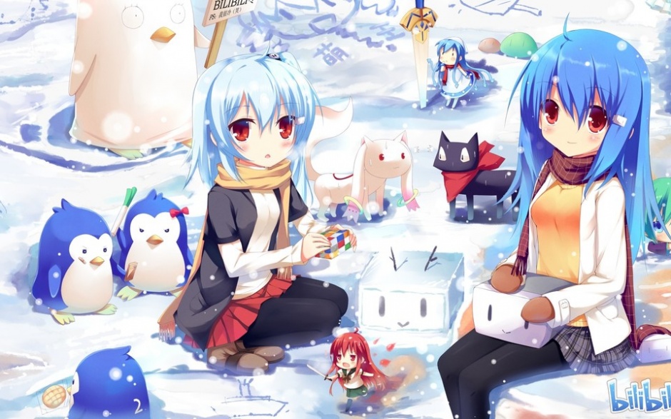 唯美动漫萌妹初音未来电脑壁纸