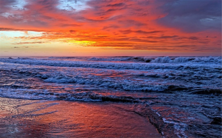 风景柔和温暖的唯美夕阳壁纸