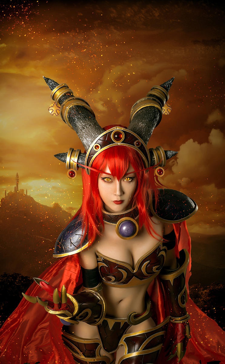 魔兽世界红龙女王cosplay图片