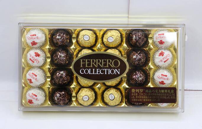 一盒意大利费列罗巧克力图片