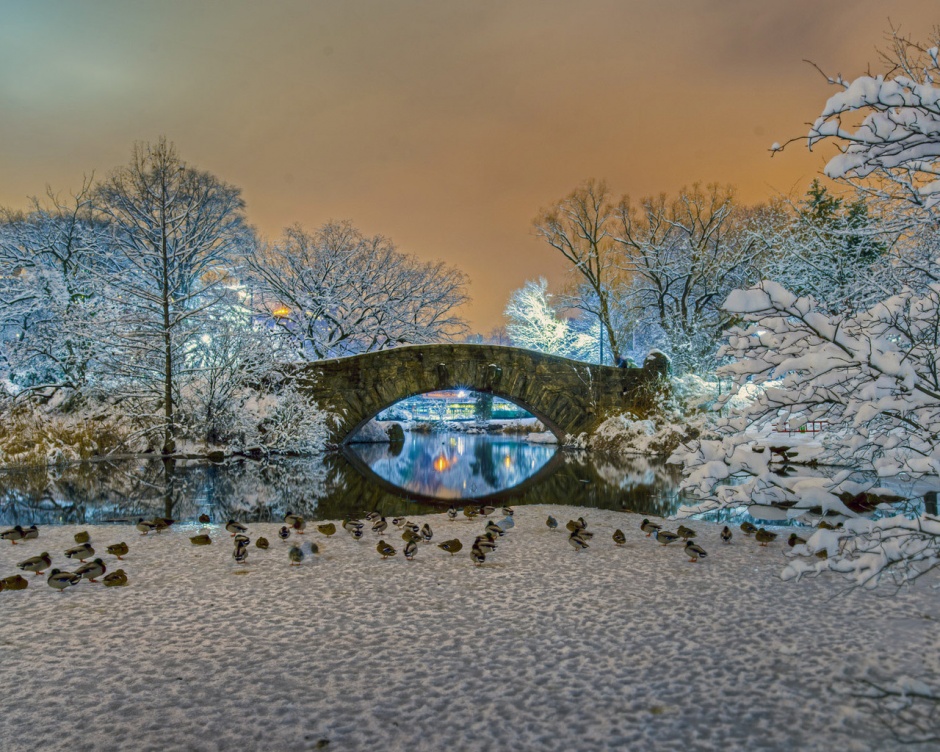 唯美的雪景高清电脑桌面壁纸