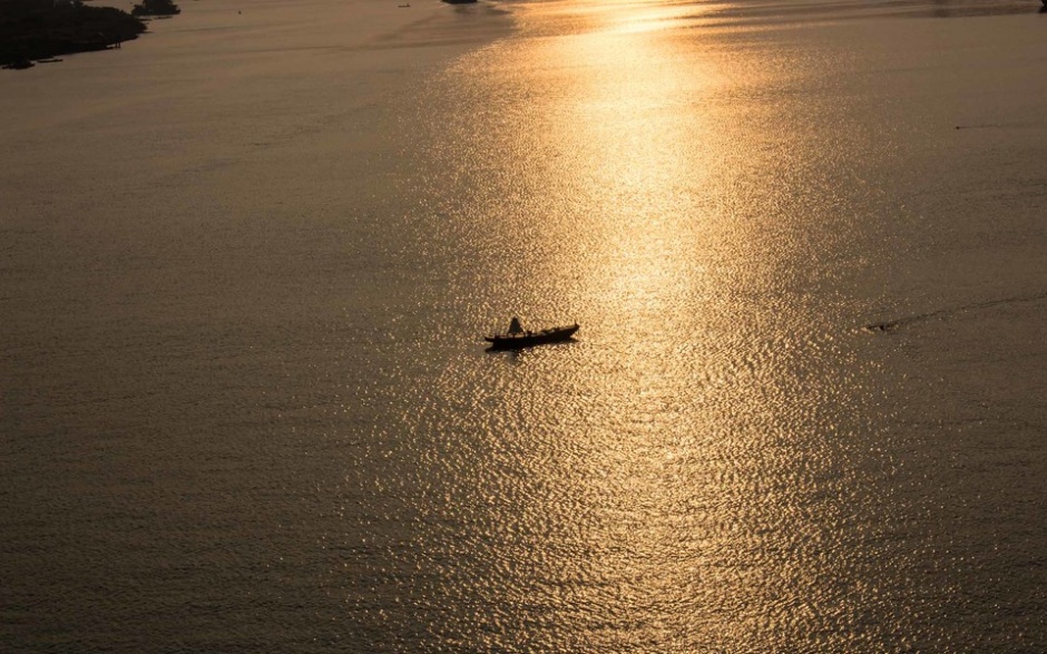 唯美的夕阳风景摄影图片