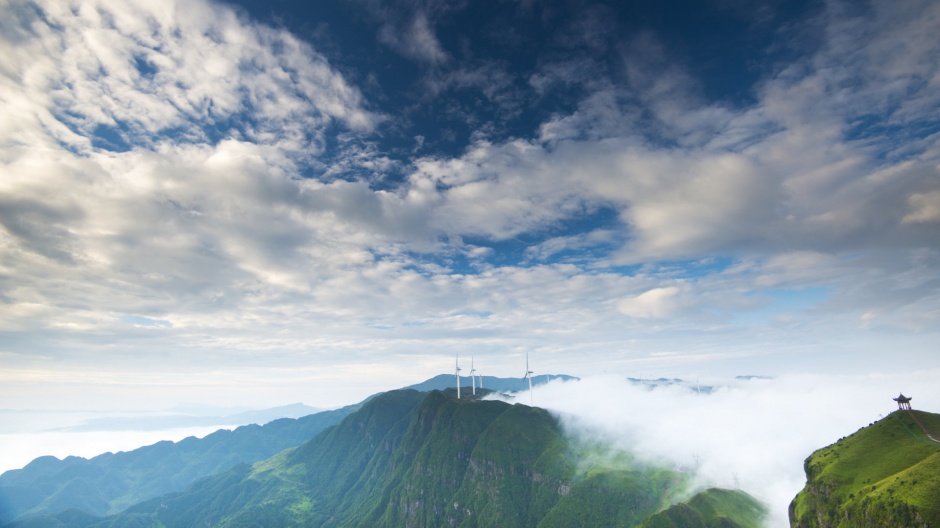 唯美的黄山云海风景图片