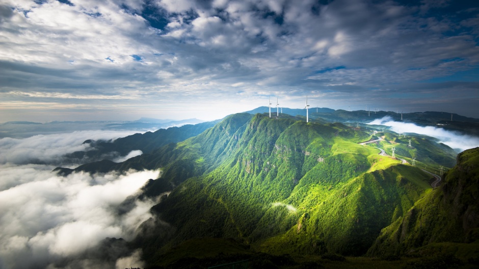 唯美的黄山云海风景图片