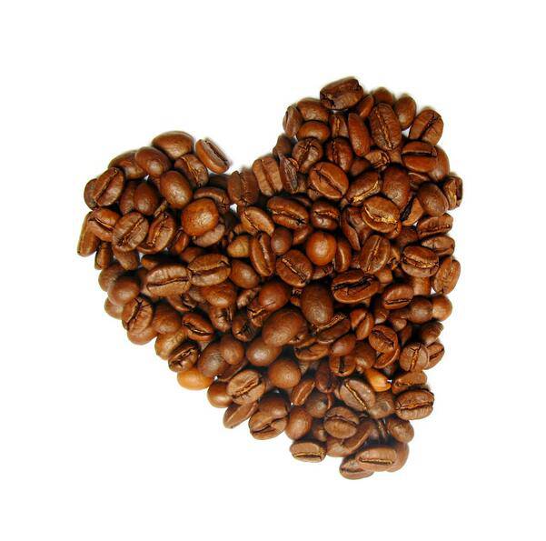 心形咖啡豆图片素材