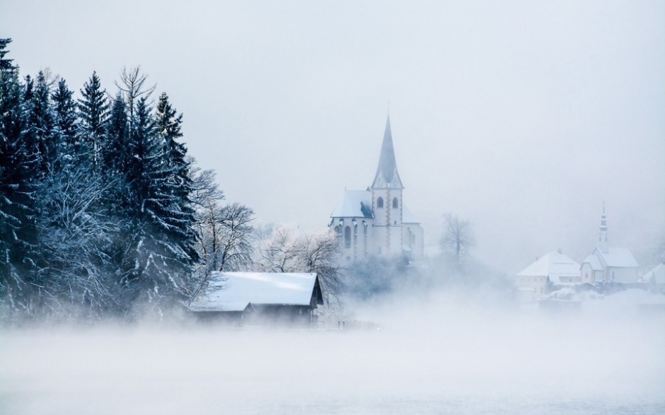 精选雪花满地自然风景图片