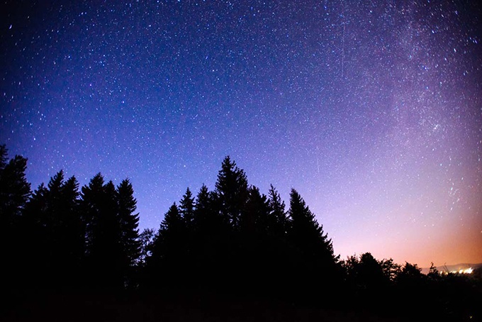 梦幻夜景星空风景唯美浪漫摄影图片