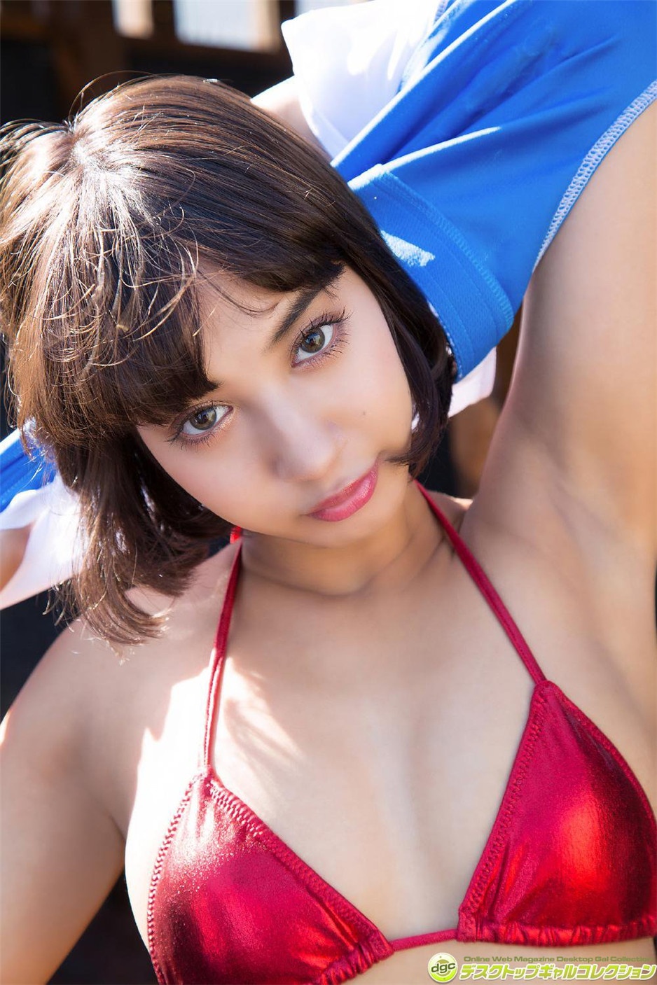90后混血模特牧野纱弓比基尼性感写真