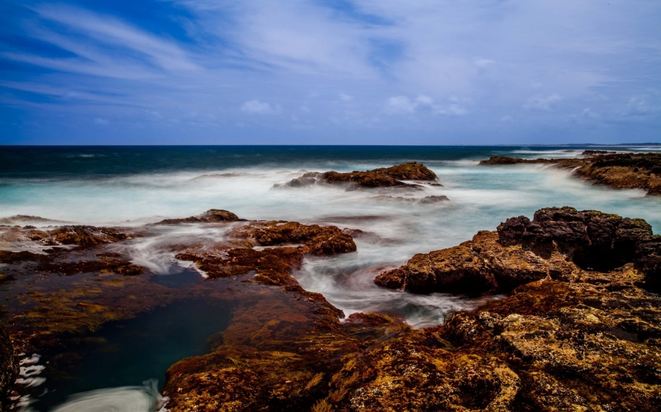 精选大海涨潮风景高清壁纸