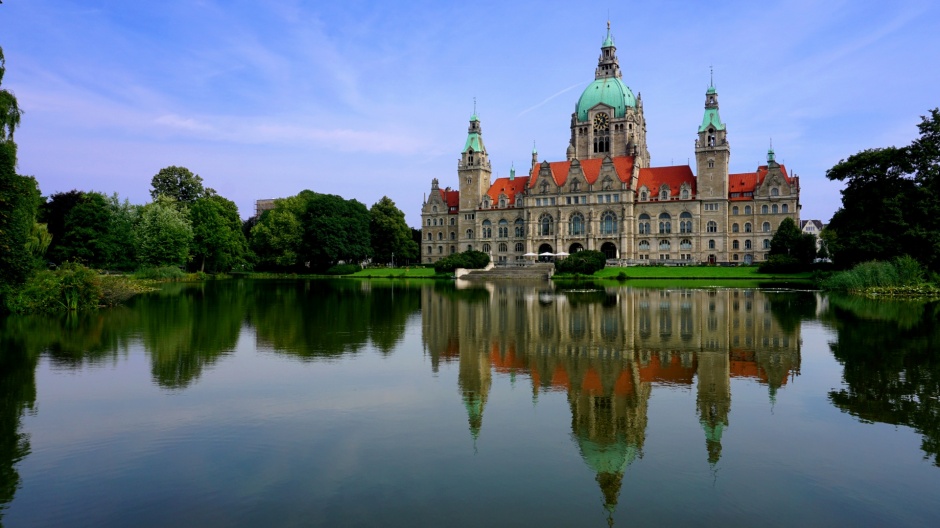 德国市政厅城堡建筑风景壁纸
