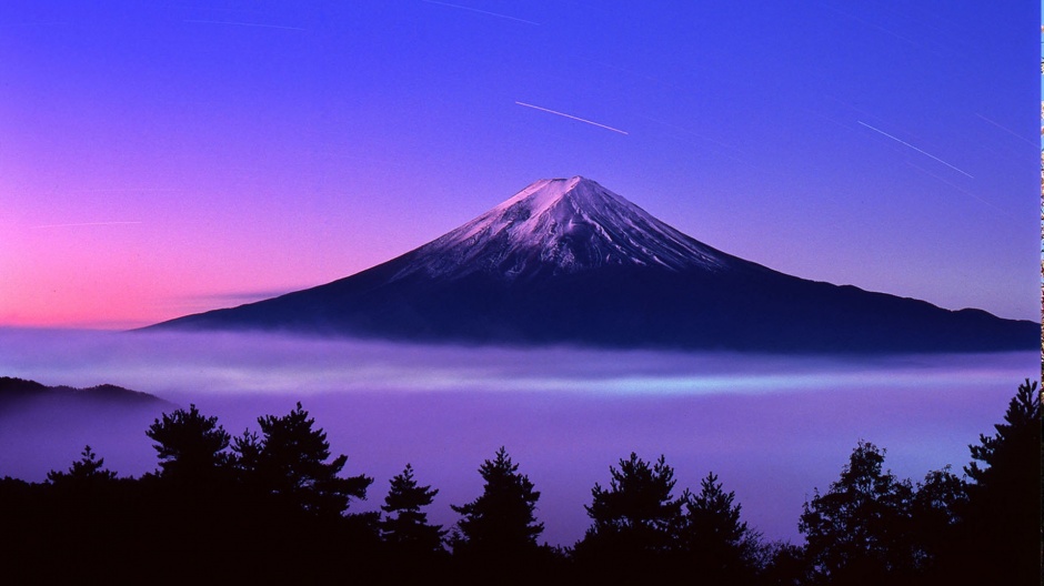 日本富士山风景电脑壁纸