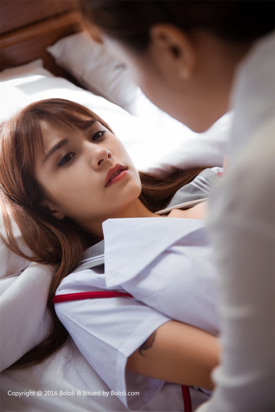 90后制服美女迷人性感私房写真