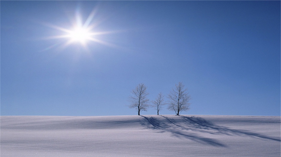 冬季唯美护眼雪景电脑桌面壁纸