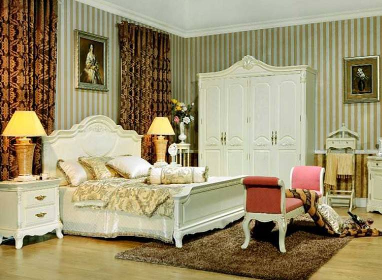 浪漫纯真的欧式卧室装修效果图