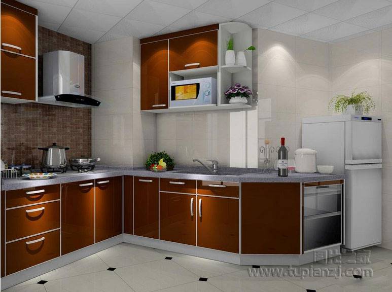 现代风格厨房装修图优雅清新