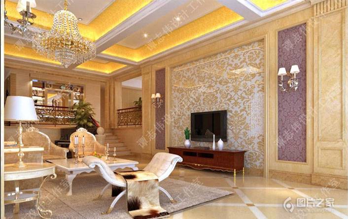 大户型欧式公寓装修效果图赏析