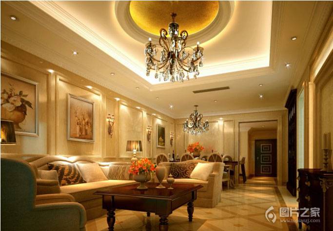 大户型欧式公寓装修效果图赏析