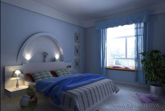 浪漫地中海风格卧室装修设计