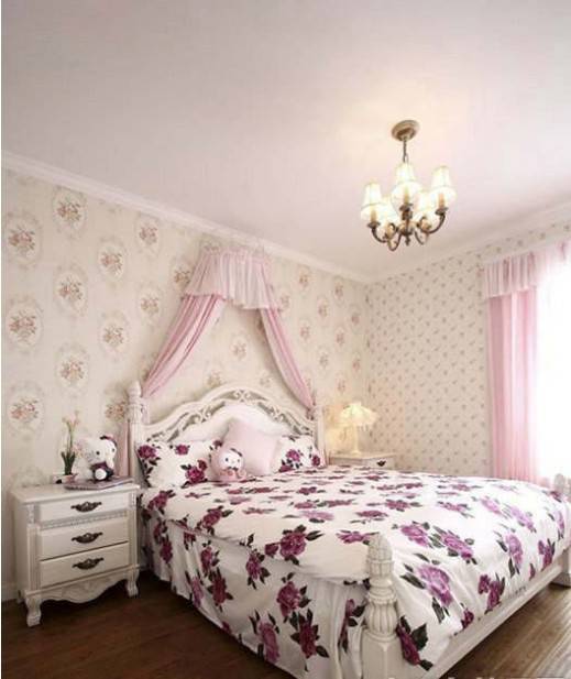 浪漫纯真的欧式卧室装修效果图