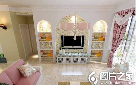 最新欧式田园客厅装修效果图