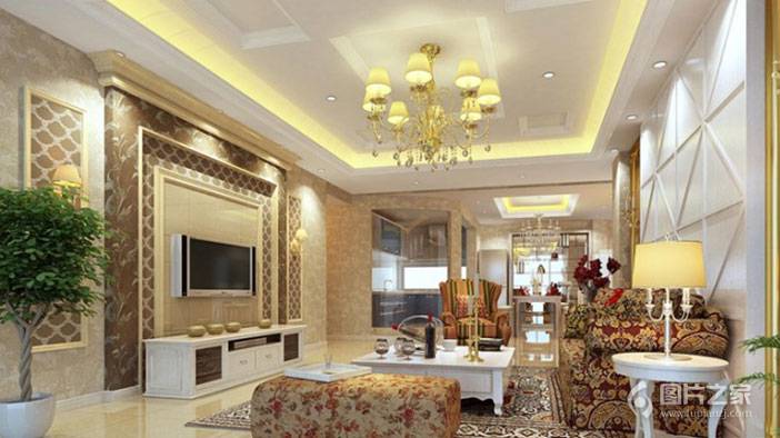 大户型欧式公寓装修效果图赏析