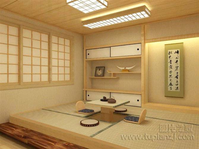 温馨卧室榻榻米床装修图片