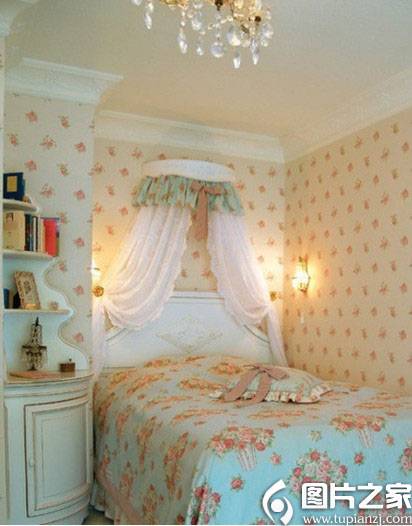 女生卧室欧式田园设计效果图清新甜美