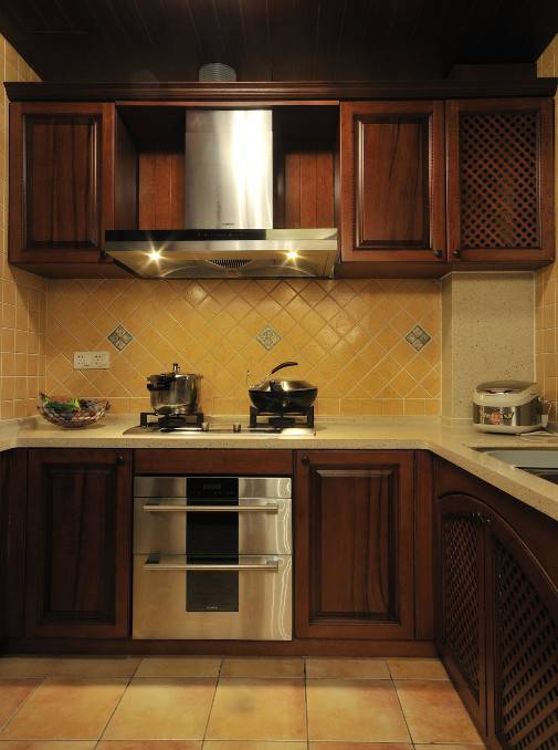 大户型新中式厨房设计古典时尚并存