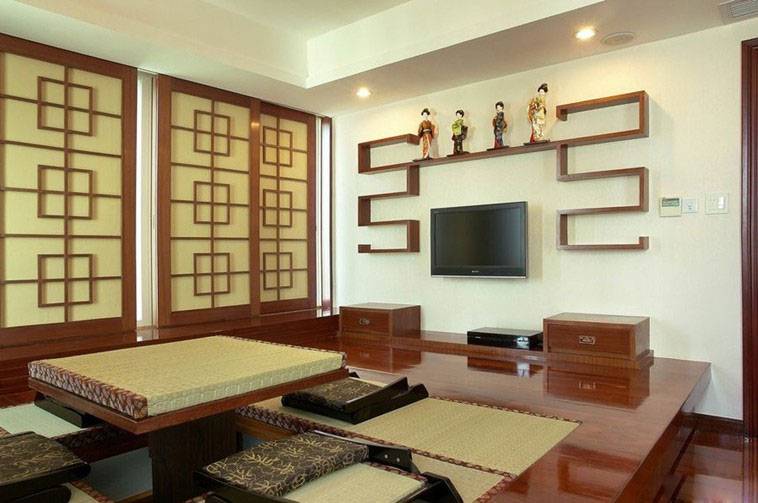新中式电视背景墙效果图