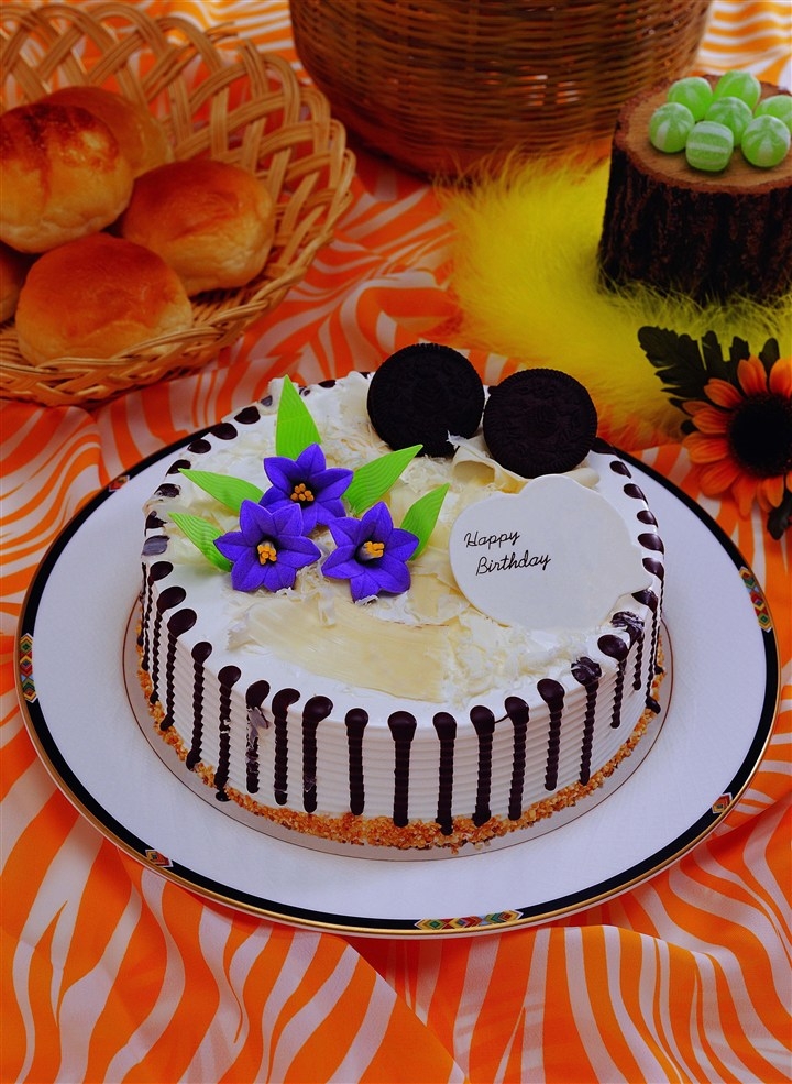 生日蛋糕图片 双层生日蛋糕图片